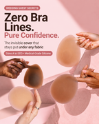 No Show Nipple Cover Reusable Silicone Nipple Pasties Adhesive Stick on Bra Breast Petals With Laser Bag For Women