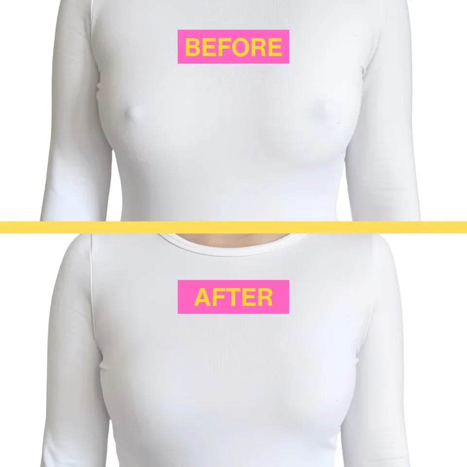 No Show Nipple Cover Reusable Silicone Nipple Pasties Adhesive Stick on Bra Breast Petals With Laser Bag For Women