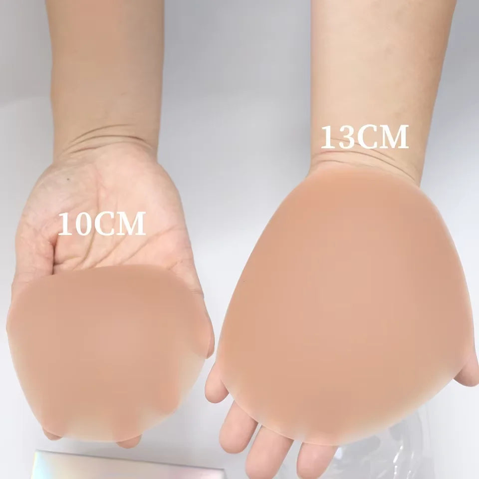 No Show Nipple Cover Reusable Silicone Nipple Pasties Adhesive Stick on Bra Breast Petals With Laser Bag For Women