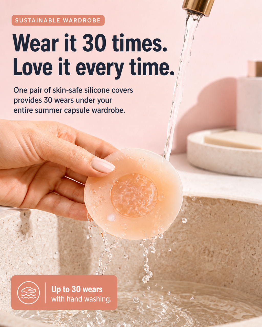 No Show Nipple Cover Reusable Silicone Nipple Pasties Adhesive Stick on Bra Breast Petals With Laser Bag For Women