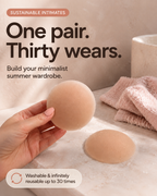No Show Nipple Cover Reusable Silicone Nipple Pasties Adhesive Stick on Bra Breast Petals With Laser Bag For Women